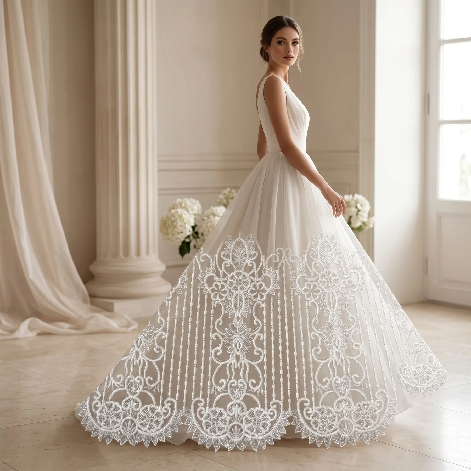 YG-1779 Polyester lace fabric