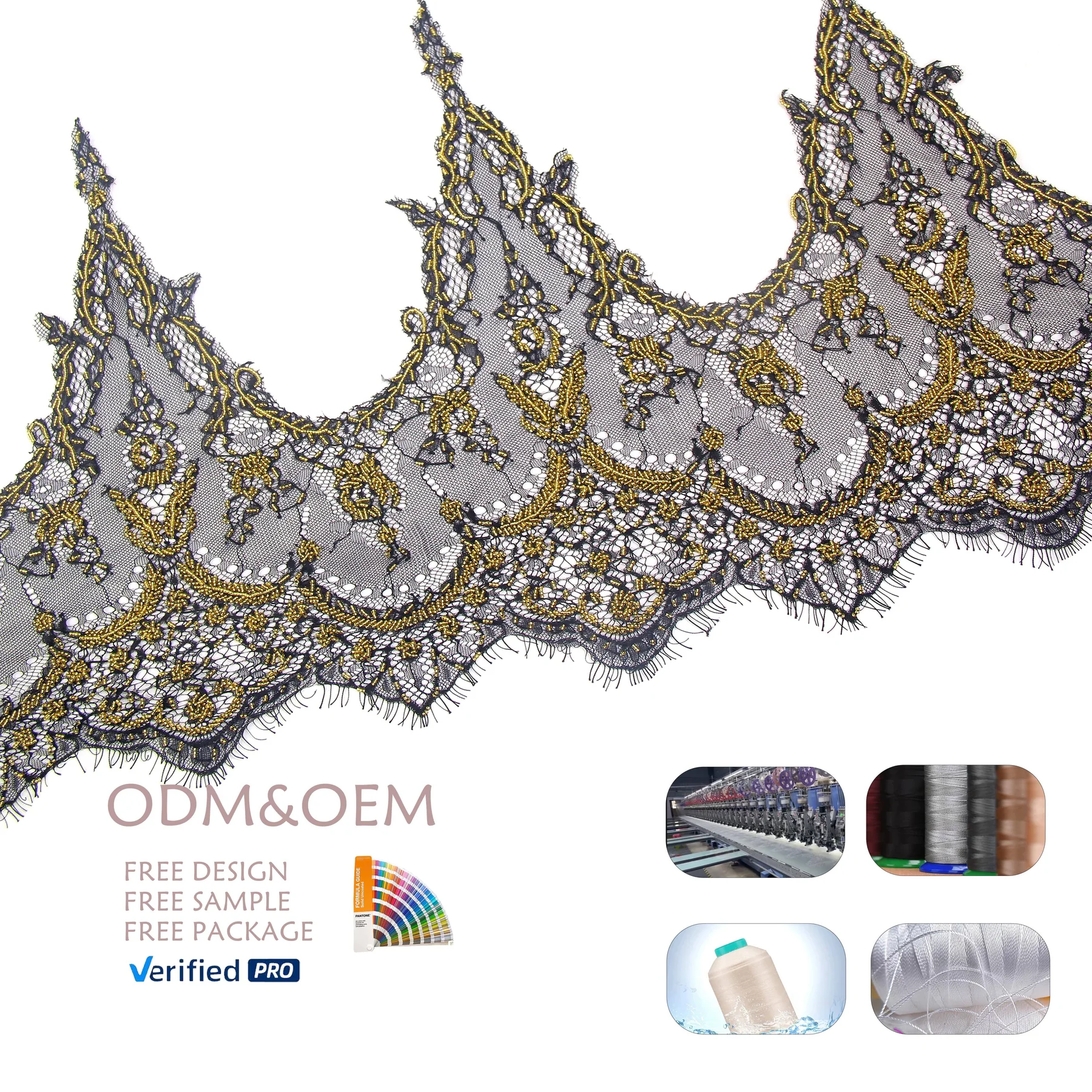 YG-3727 French lace trim