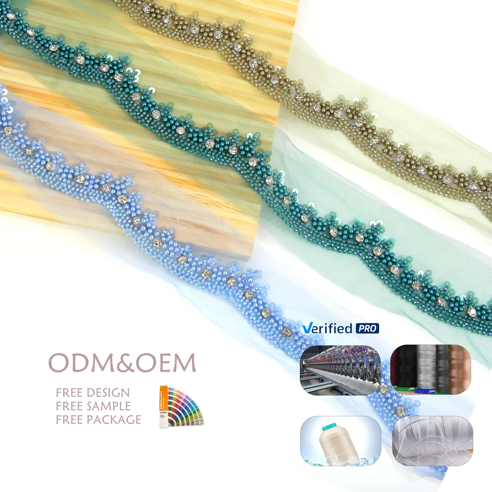 YG-4929 Polyester lace trim
