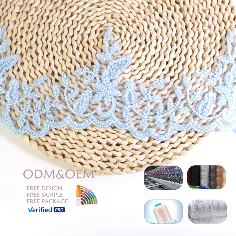 YG-5075 Polyester lace trim