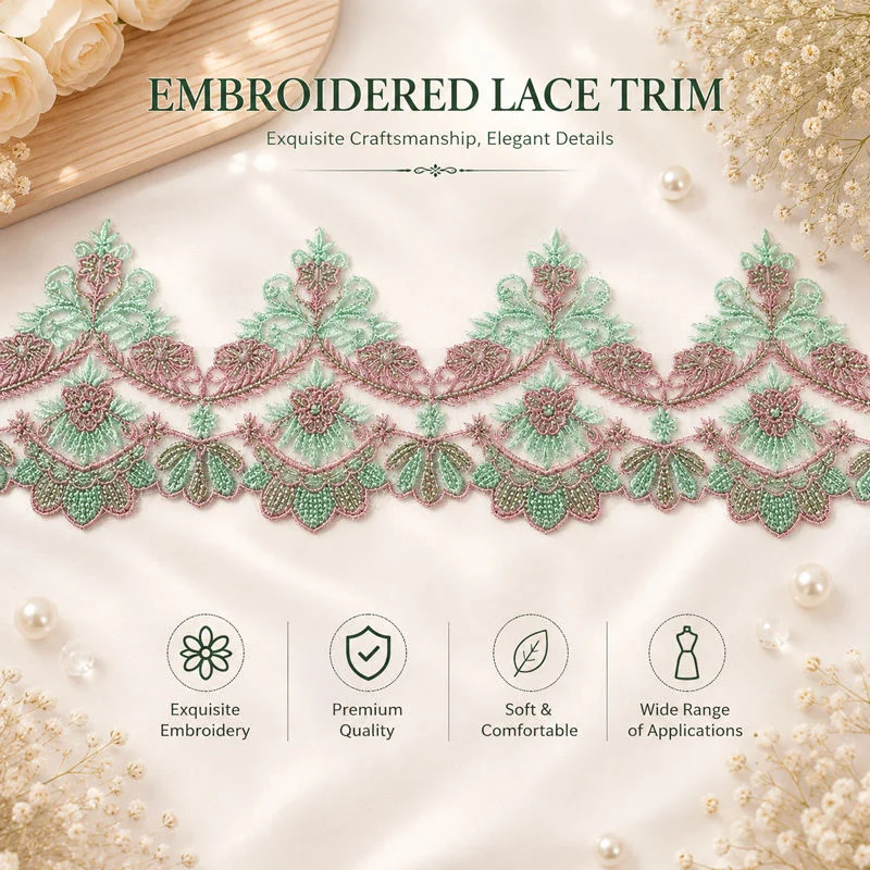 YG-5193 Polyester lace trim